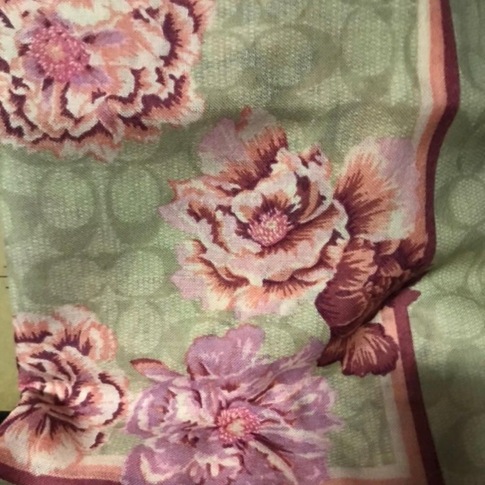 Coach floral scarf - Picture 4 of 4